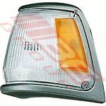 CORNER LAMP - L/H - AMBER/CLEAR - TO SUIT - TOYOTA HILUX 2WD 1989-91 GREY TRIM