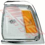 CORNER LAMP - L/H - AMBER/CLEAR - TO SUIT - TOYOTA HILUX 2WD 1989-91 CHRM TRIM