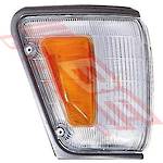 CORNER LAMP - R/H - AMBER/CLEAR - TO SUIT - TOYOTA HILUX 4WD 1989-91 GREY TRIM