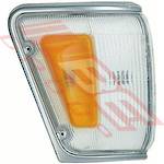 CORNER LAMP - R/H - AMBER/CLEAR - TO SUIT - TOYOTA HILUX 4WD 1989-91 CHRM TRIM