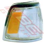CORNER LAMP - R/H - AMBER/CLEAR - TO SUIT - TOYOTA HILUX 2WD 1992- CHRM TRIM