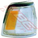 CORNER LAMP - RH - AMBER/CLEAR - TO SUIT - TOYOTA HILUX 2WD 1992- GREY TRIM
