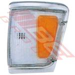 CORNER LAMP - L/H - AMBER/CLEAR - TO SUIT - TOYOTA HILUX 4WD 1992- CHRM TRIM