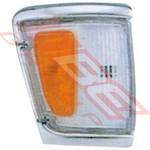 CORNER LAMP - R/H - AMBER/CLEAR - TO SUIT - TOYOTA HILUX 4WD 1992- CHRM TRIM