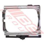 BEZEL - R/H - CHROME/BLACK - TO SUIT - TOYOTA HILUX 2WD 1990-