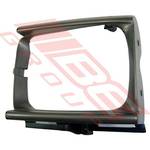 BEZEL - L/H - DARK ARGENT/BLACK - TO SUIT - TOYOTA HILUX 2WD 1990-95