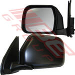 MIRROR - CNR MOUNTED - MANUAL - L/H - BLK - TO SUIT - TOYOTA HILUX 2WD 1999-01