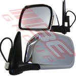 MIRROR - CNR MOUNTED - ELECT - L/H - CHR - TO SUIT - TOYOTA HILUX 4WD 1999-01