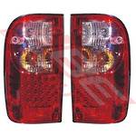 REAR LAMP - SET - L&R - RED - LED - TO SUIT - TOYOTA HILUX 2WD/4WD 1999-