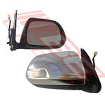 DOOR MIRROR - R/H - ELECTRIC - W/LED - CHROME - 5 WIRE - TO SUIT - TOYOTA HILUX 2011-