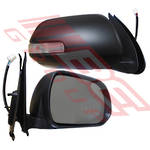 DOOR MIRROR - R/H - ELECTRIC - W/LAMP - BLACK - TO SUIT - TOYOTA HILUX 2011-