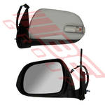 DOOR MIRROR - L/H - ELECTRIC - W/AMBER LAMP - CHROME - TO SUIT - TOYOTA HILUX 2011-
