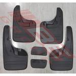 MUD FLAP - SET - 6 PCS - TO SUIT - TOYOTA HILUX 2005- 4WD