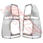 REAR LAMP FRAME SET - L&R - CHROME - TO SUIT - TOYOTA HILUX 2011-15