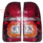 REAR LAMP SET - L&R - AMBER TYPE - LED - TO SUIT - TOYOTA HILUX 2005-