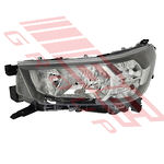 HEADLAMP - L/H - W/SOCKET - MANUAL - HALOGEN - TO SUIT - TOYOTA HILUX 2020- FACELIFT