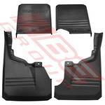 MUD FLAP - FRONT & REAR - 4 PCS SET - TO SUIT - TOYOTA LAND CRUISER FJ70 2007-