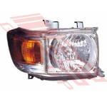 HEADLAMP - R/H - MANUAL - TO SUIT - TOYOTA LAND CRUISER FJ70 2007-