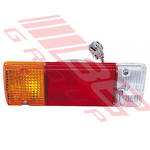 REAR LAMP - L/H=R/H FLAT DECK UNIVERSAL SQAURE PLUG - TO SUIT - TOYOTA LAND CRUISER FJ70 2007-