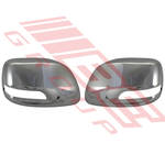 DOOR MIRROR COVER SET - L&R - CHROME - PERFORMANCE TYPE - TO SUIT - TOYOTA PRADO KZJ150 2009-