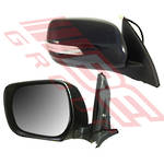 DOOR MIRROR - L/H - ELECTRIC - BLACK - W/LED - TO SUIT - TOYOTA PRADO KZJ150 2009-