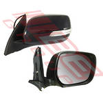 DOOR MIRROR - R/H - ELECTRIC - BLACK - W/LED - TO SUIT - TOYOTA PRADO KZJ150 2009-