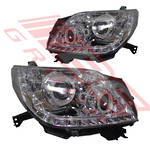 HEADLAMP SET - L&R - LED - CHROME - TO SUIT - TOYOTA PRADO KZJ150 2009-