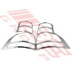 REAR LAMP FRAME SET - L&R - CHROME - TO SUIT - TOYOTA PRADO KZJ150 2009-