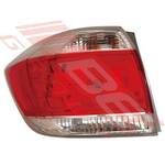 REAR LAMP - L/H - SMOKEY LENS - TO SUIT - TOYOTA HIGHLANDER/KLUGER 2010- F/LIFT