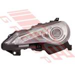 HEADLAMP - L/H - HID TYPE - W/LED - BLACK - TO SUIT - TOYOTA 86/ FT86/ GT86 2012-