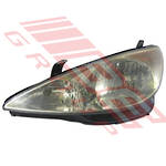 HEADLAMP - L/H - ELECTRIC ADJUSTER - (28-131) - TO SUIT - TOYOTA ESTIMA - ACR30/40 - 2000-