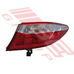 REAR LAMP - R/H - OUTER - CHROME REFLECTOR - TO SUIT - TOYOTA CAMRY 2015- F/LIFT