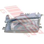 HEADLAMP - L/H - W/E - GLASS LENS - TO SUIT - TOYOTA COROLLA AE100 SDN 1992-
