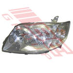 HEADLAMP - L/H - (12-498) CHROME + ELEC ADJUST - TO SUIT - TOYOTA COROLLA/FIELDER -ZZE122 - 2003- F/LIFT