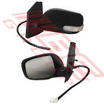 DOOR MIRROR - L/H - ELECTRIC - W/REPEATER LAMP - TO SUIT - TOYOTA COROLLA/FIELDER 2007- S/WAGON