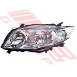 HEADLAMP - L/H - TO SUIT - TOYOTA COROLLA 2007- SEDAN