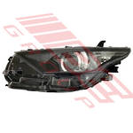 HEADLAMP - L/H - ELECTRIC - WITH LED - BLACK - TO SUIT - TOYOTA COROLLA 2015- HATCH