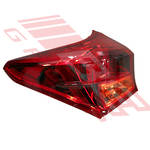 REAR LAMP - L/H - OUTER - LED - TO SUIT - TOYOTA COROLLA 2012- HATCH