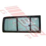 GLASS - REAR - W/SLIDING WINDOW - R/H - TO SUIT - TOYOTA HIACE 2004-