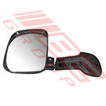 REAR TAILGATE MIRROR - BLACK - TO SUIT - TOYOTA HIACE 2004-