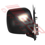 DOOR MIRROR - R/H - BLACK - MANUAL - TO SUIT - TOYOTA HIACE 2004-