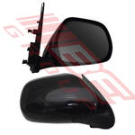 DOOR MIRROR - R/H - GLOSS/BLACK - ELECTRIC - 3 WIRE - TO SUIT - TOYOTA HIACE 2004-