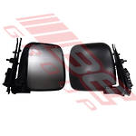 DOOR MIRROR - R/H - BLACK - MANUAL VERTICAL TYPE - TO SUIT - TOYOTA HIACE 2014- F/LIFT LATE