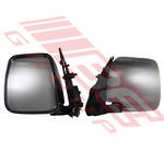 DOOR MIRROR - L/H - CHROME - MANUAL VERTICAL TYPE - TO SUIT - TOYOTA HIACE 2014- F/LIFT LATE