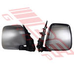 DOOR MIRROR - R/H - CHROME - MANUAL VERTICAL TYPE - TO SUIT - TOYOTA HIACE 2014- F/LIFT LATE