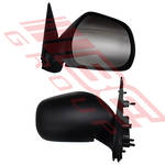 DOOR MIRROR - R/H - BLACK - MANUAL HORIZONTAL TYPE - TO SUIT - TOYOTA HIACE 2014- F/LIFT LATE