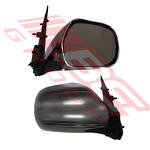 DOOR MIRROR - R/H - CHROME - MANUAL HORIZONTAL TYPE - TO SUIT - TOYOTA HIACE 2014- F/LIFT LATE