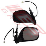 DOOR MIRROR - R/H - BLACK - ELECTRIC HORIZONTAL TYPE - 3 WIRE - TO SUIT - TOYOTA HIACE 2014- F/LIFT LATE