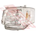 HEADLAMP - L/H - HID TYPE - TO SUIT - TOYOTA HIACE 2010- F/LIFT