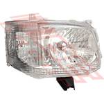 HEADLAMP - R/H - MANUAL - BULB SHIELDED TYPE - TO SUIT - TOYOTA HIACE 2010- F/LIFT